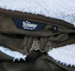 Cropped Hoodie Fleece Lined Zip-Up