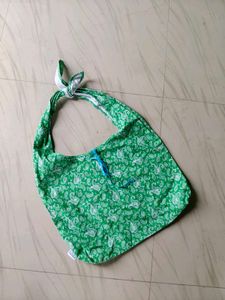 Green Paisley Print Tote Bag