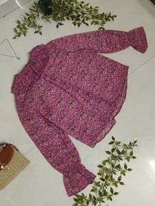Chic Floral Print Long Sleeve Blouse💐✨
