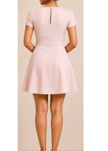 Cute Pink A-Line Mini Dress