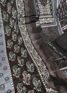 Elegant Black Printed Kurta Set