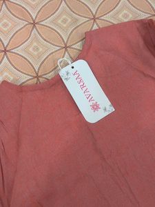 Avaasa Medium Dusty Pink Embellished Straight Kurt