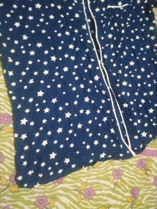 Cozy Star Print Pajama Top