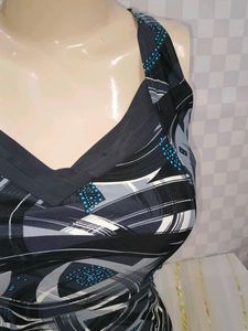 (909)Abstract Print One-Piece Swimsuit