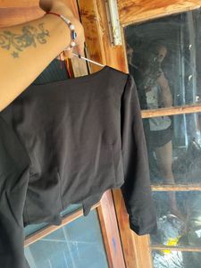 Black Cropped Blazer