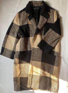ZARA Women Checked Coat(M-XL)