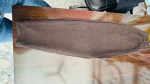 Brown Casual Knit Pants