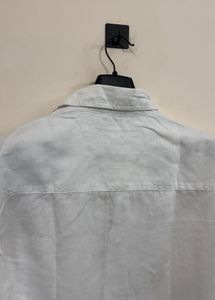 Men's Classic White Linen Shirt