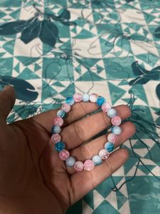 cotton candy Beaded Bracelet