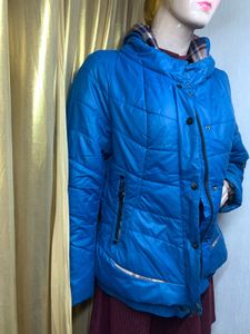 Stylish Blue Puffer Jacket