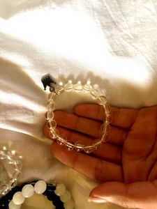 Crystal bracelet with charm