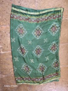Green Bandhani Saree