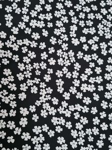 Floral Print Top with Lace Trim