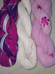 Set of 3 Scarves/Dupattas