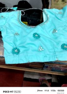 sea green lehenga Net Dupatta