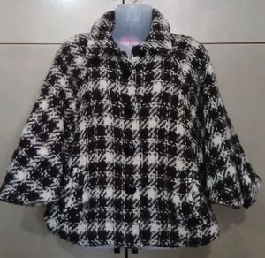 Houndstooth Cropped Jacket