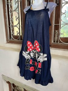 Length-37,,Minnie Mouse Denim Dress