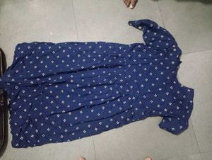 Stylish Blue Cotton Kurta Set with Dupatta