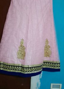 Elegant Pink Embroidered Lehenga