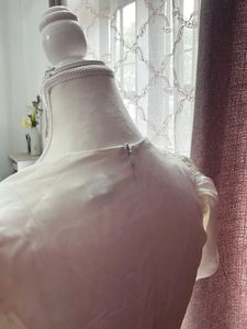 White Puff Sleeve Button-Up Midi Dress