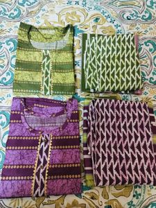Designer Cotton Kurta Sets