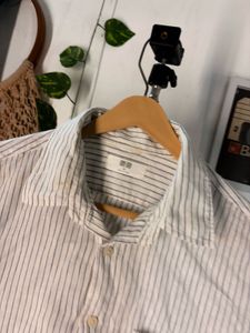 Uniqlo Lenin Classic Striped Button-Down Shirt
