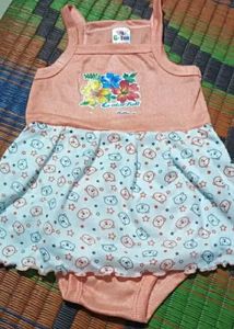 Girls Frock And Shorts Set -5 Pcs Pack