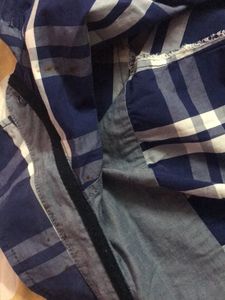 Classic Blue Plaid Button-Down Shirt