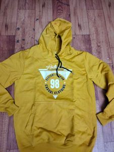 🧑🏻Cool Mustard Printed Winter Hoodie for Men