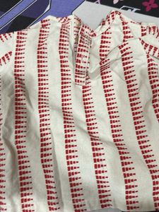 Comfortable Striped Cotton Kurta