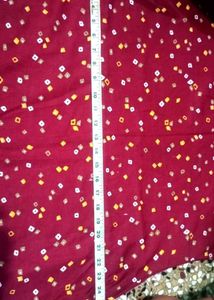 Maroon Kurta with White Print