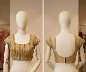 Embellished Gold Ethnic Blouse