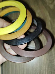 Set of 6 Wooden Bangles