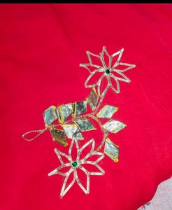 Handmade Gotta patti design saree