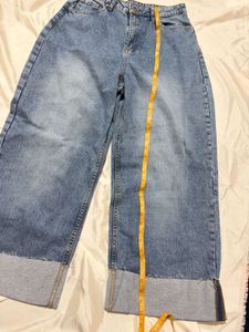 Stylish Wide-Leg Denim Jeans