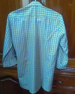 Plaid yellow shirt