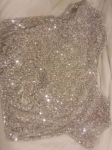 Sparkling Sequin One-Shoulder Top