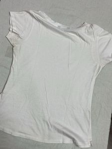 White Basic Tee