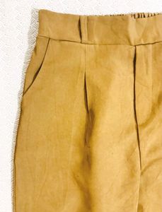 Tan Faux Suede Trousers