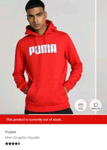 Puma Red Graphic Hoodie 1500 rs
