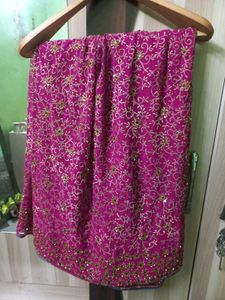 Pink 🩷 Full Work Saree
