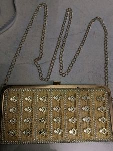 Golden Color Sling Bag