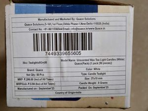 Champa Tealights Candles - 19 Pack