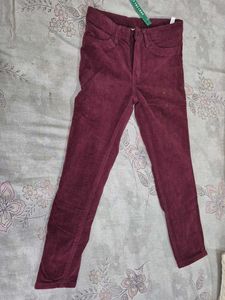 Burgundy Corduroy Pants