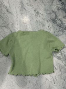 Chic Ruffle Button-Up Cardigan