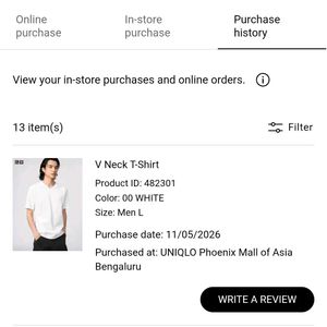 Classic White V-Neck T-Shirt