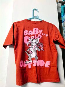 Red Graphic Print T-Shirt