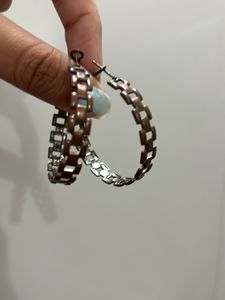 Bronze Oxidised Hoop Earrings