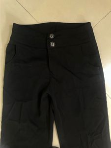 Stylish Black High-Waisted Pants