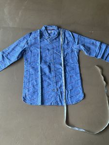 US POLO Stylish Blue Boys Full Sleeves Shirt